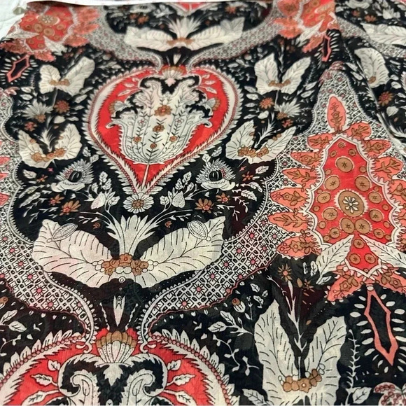 Bishop + Young Semi-sheer V-neck Top Size L - Picture 7 of 9